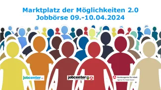 Viele Menschen auf einer Messe